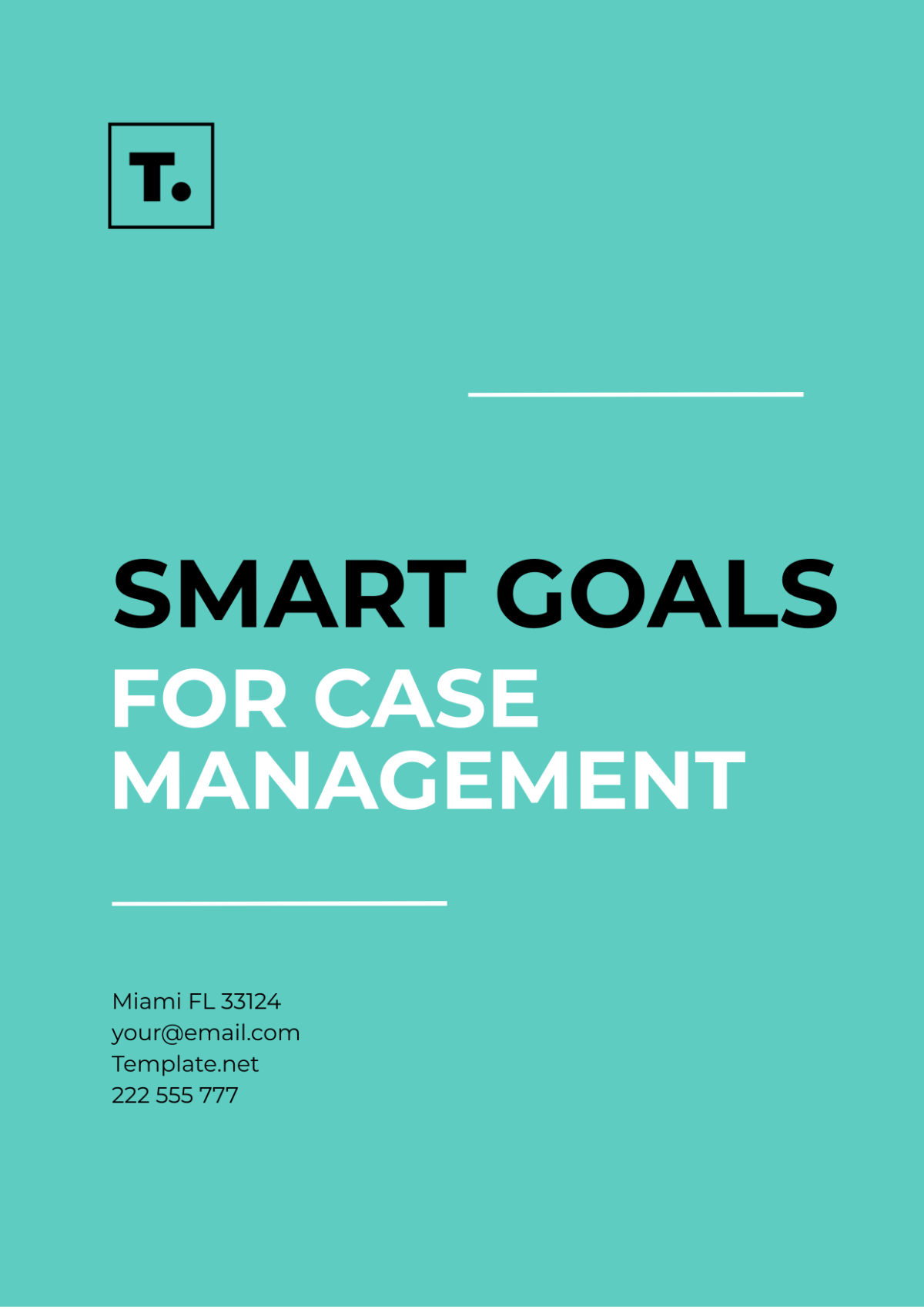 Free SMART Goals Case Management Template