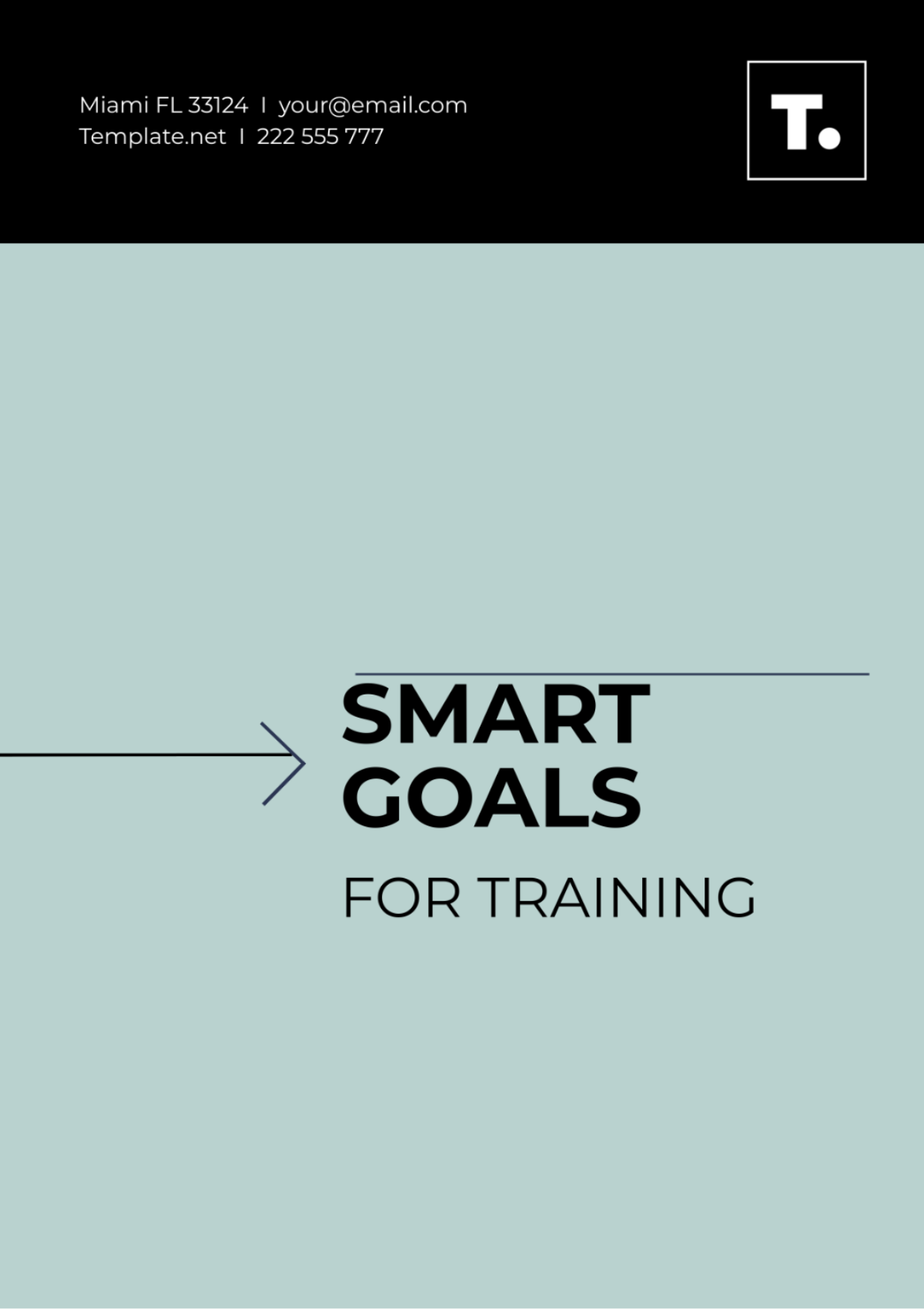 SMART Goals Template for Training
