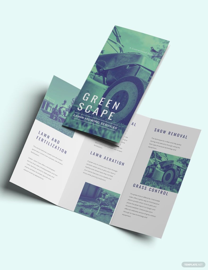 Free Cleaning Service Tri-Fold Brochure Template