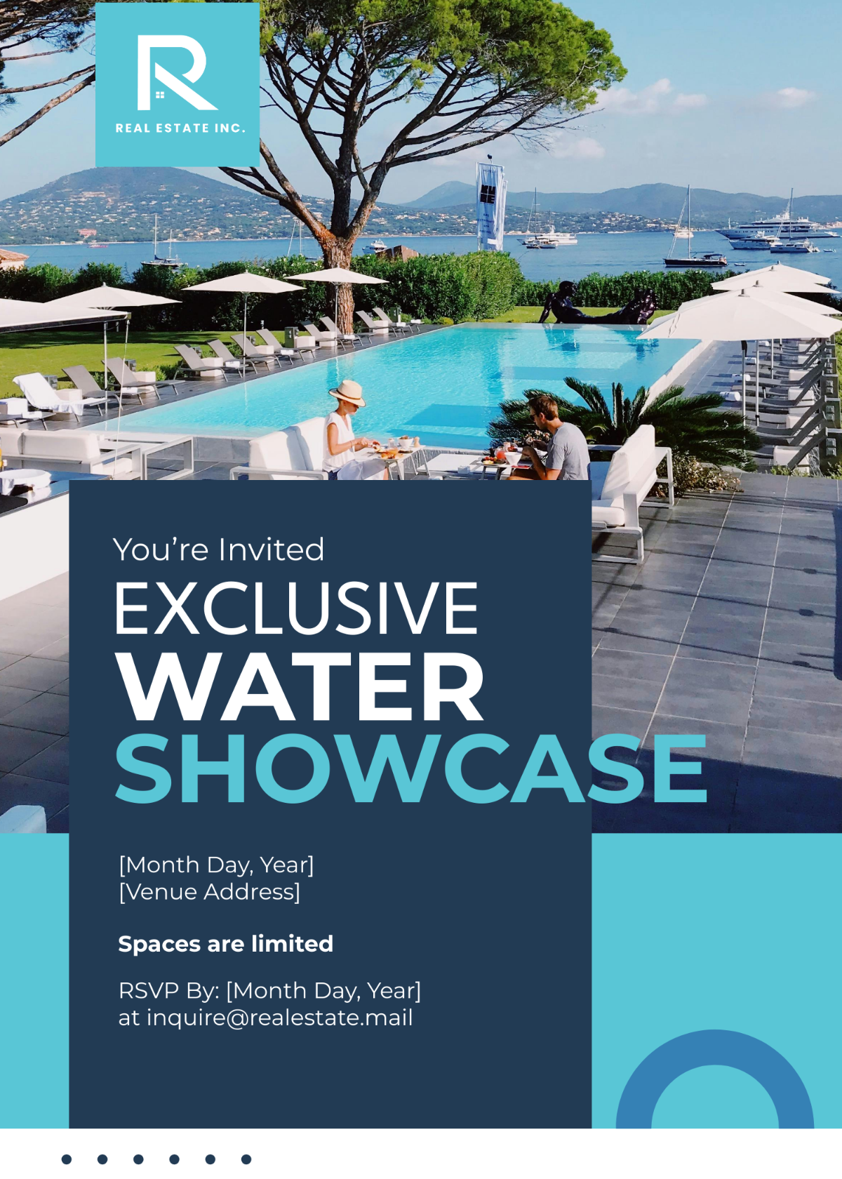 Waterfront Properties Exclusive Event Invitation Card