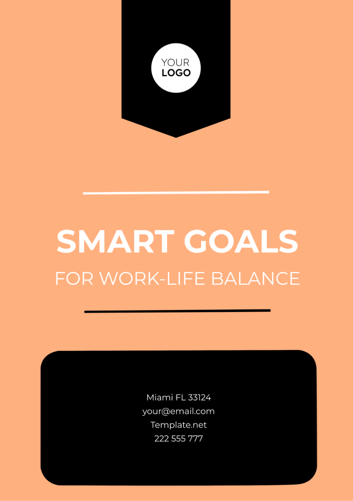 SMART Goals Template for Work-Life Balance