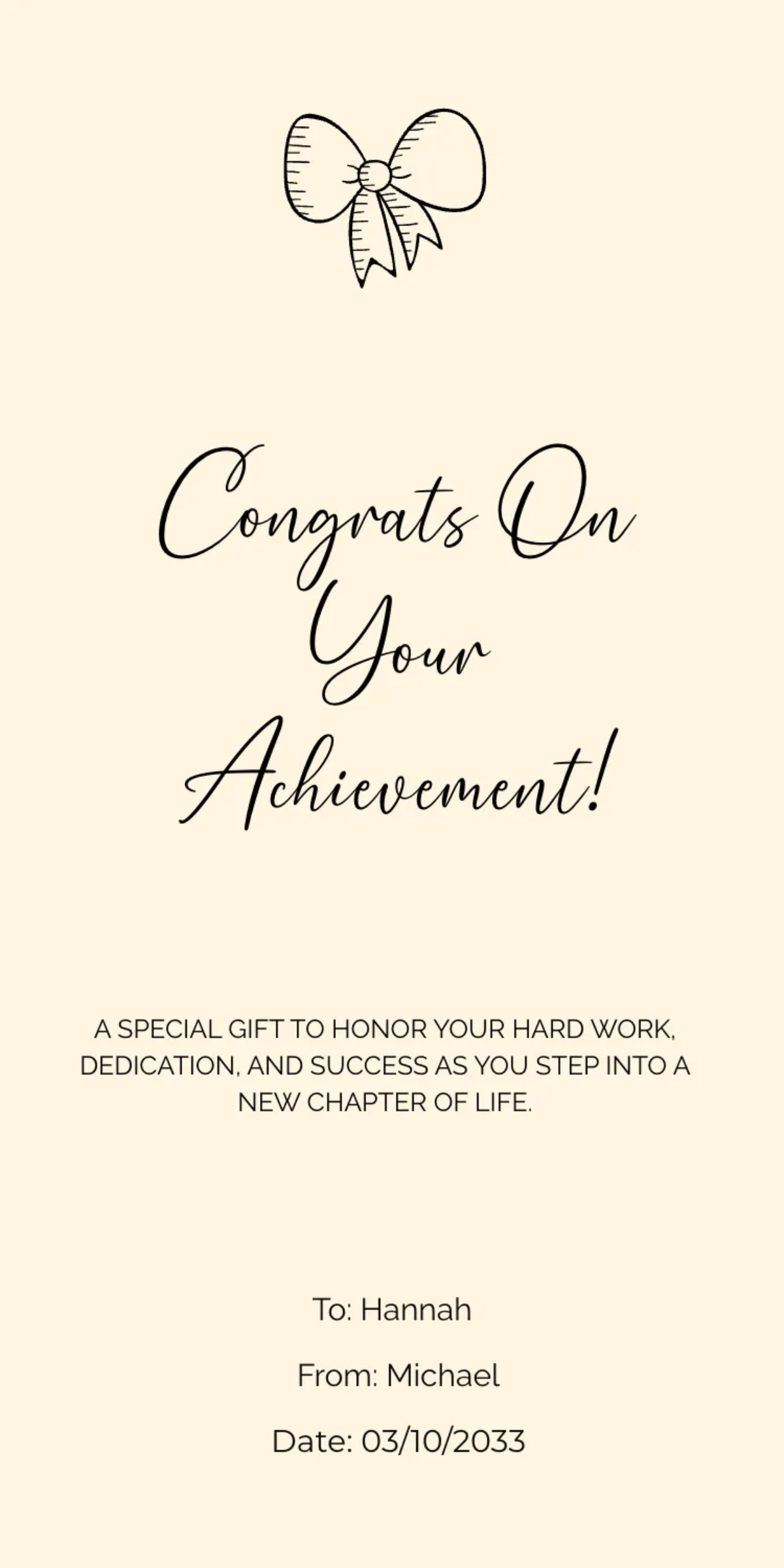 Free Graduation Gift Tag to Edit Online