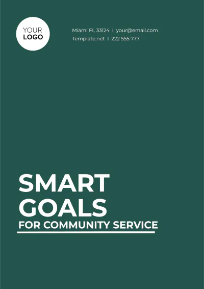 Free SMART Goals Template for Community Service to Edit Online