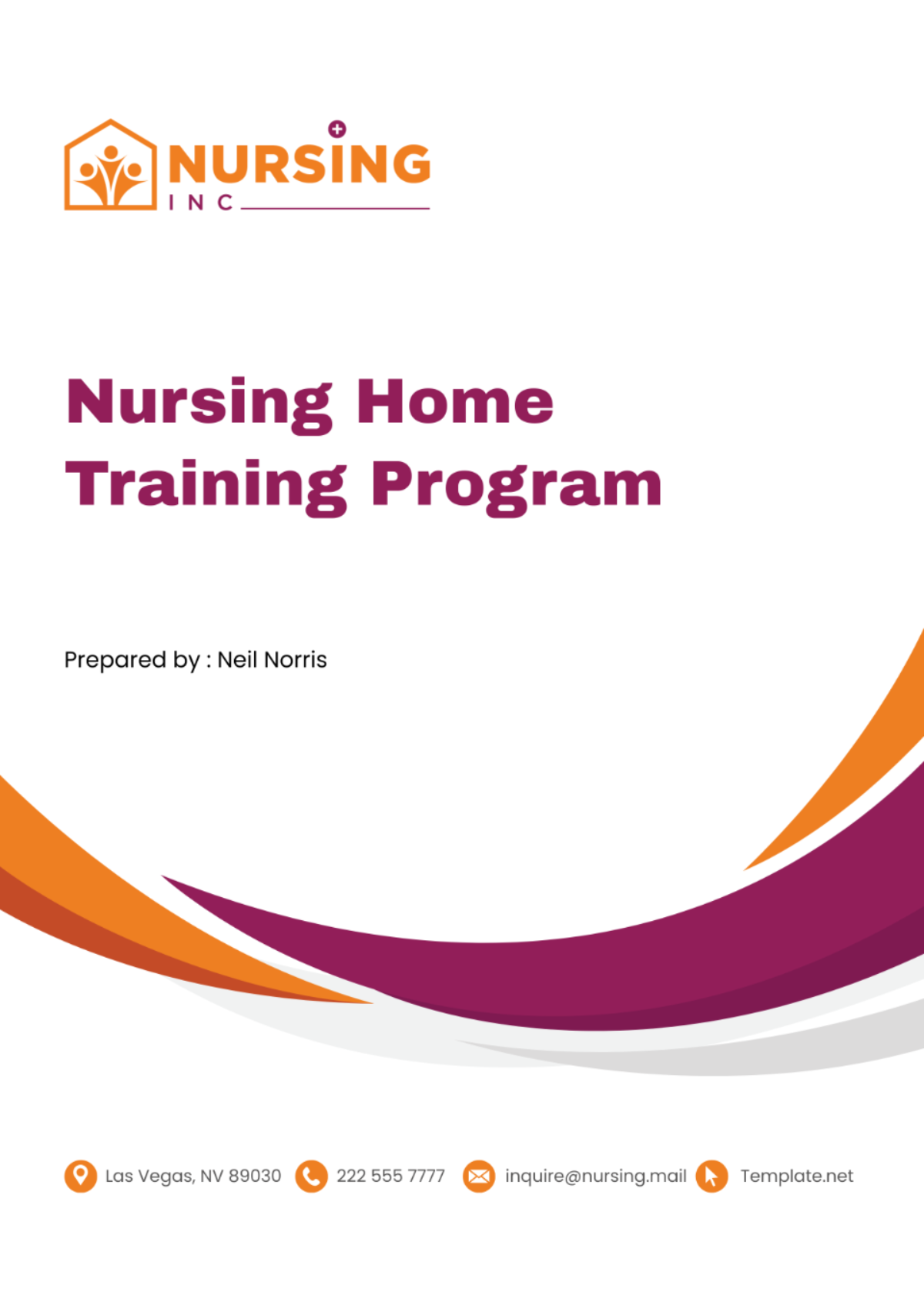 Nursing Home Training Program Template - Edit Online & Download