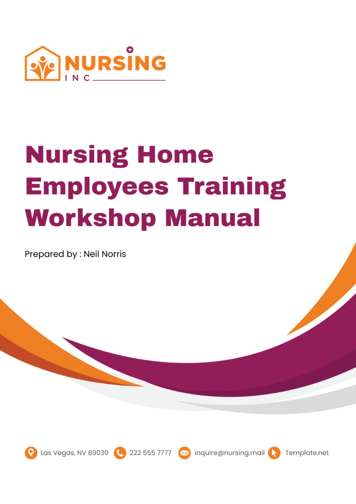 Nursing Home Employees Training Workshop Manual Template - Edit Online & Download