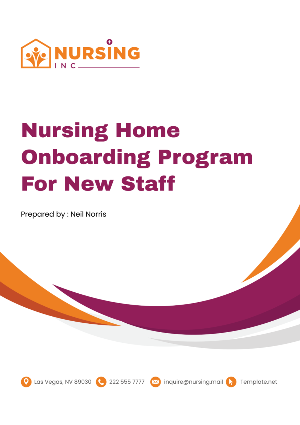 Nursing Home Onboarding Program For New Staff Template - Edit Online & Download