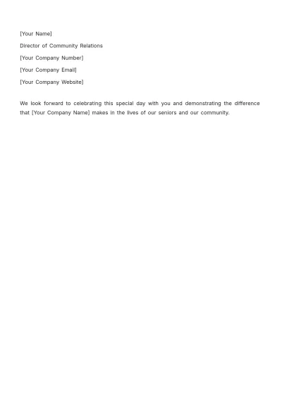 Free Nursing Home Event Press Release Template to Edit Online
