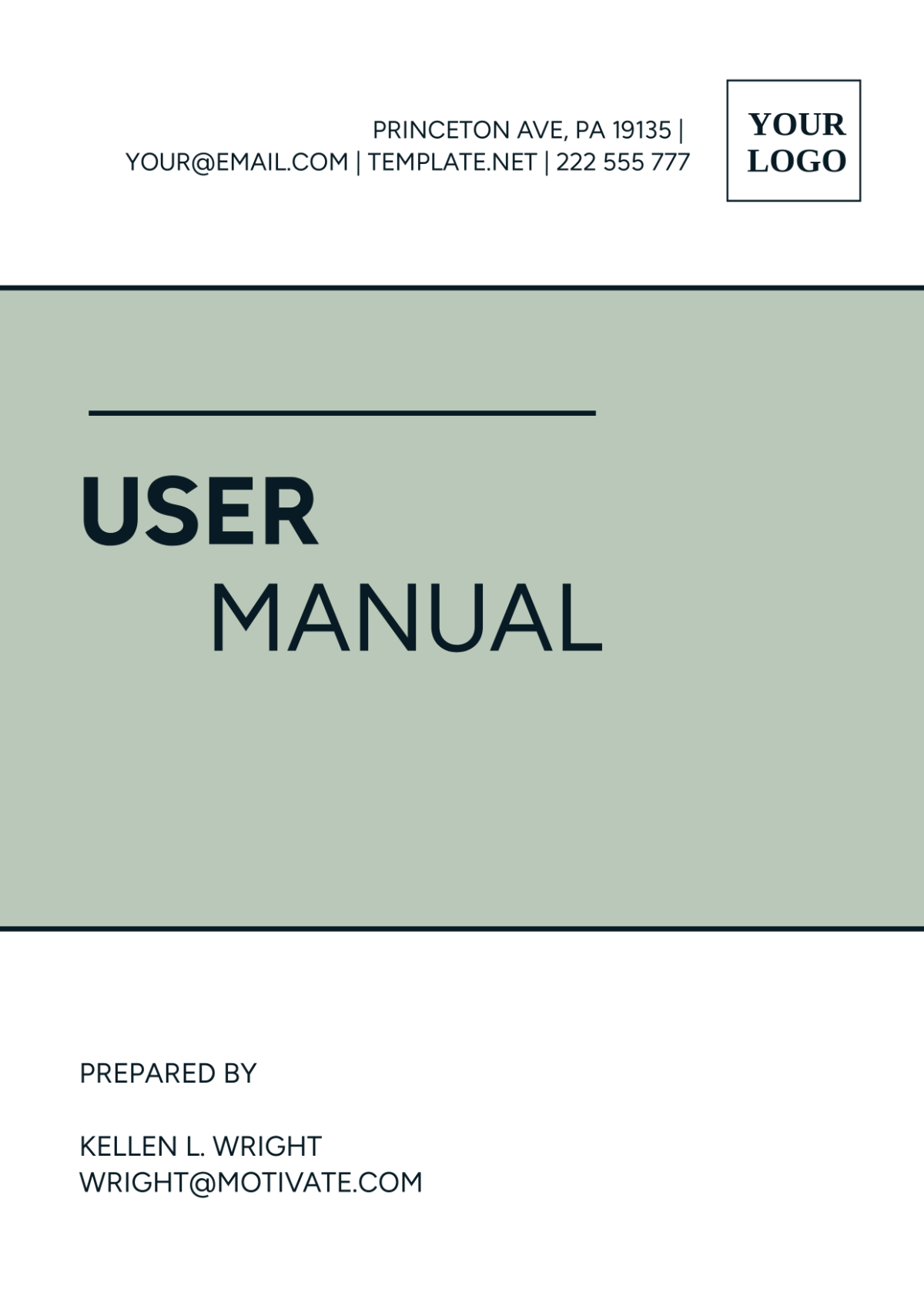 User Manual Template