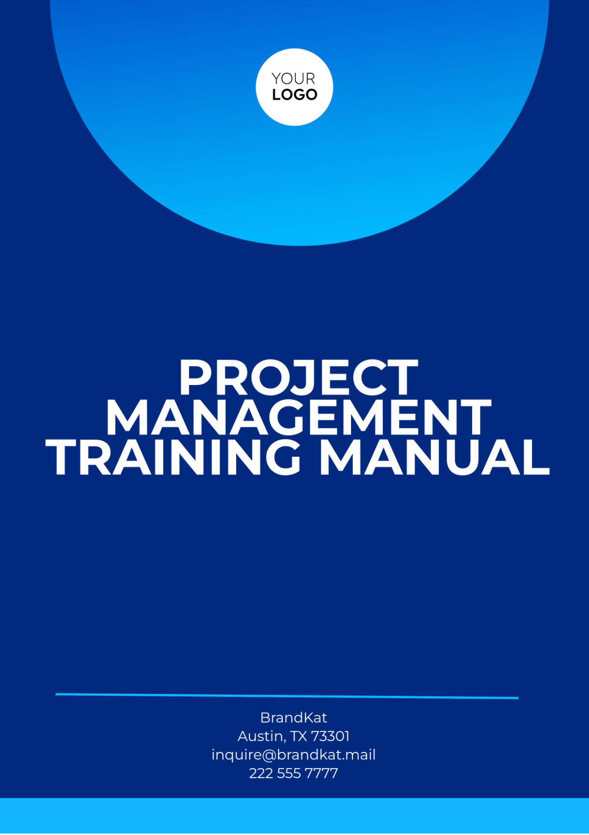 Project Management Training Manual Template - Edit Online & Download