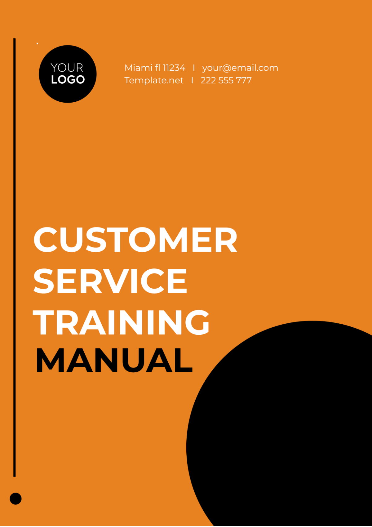 Customer Service Training Manual Template