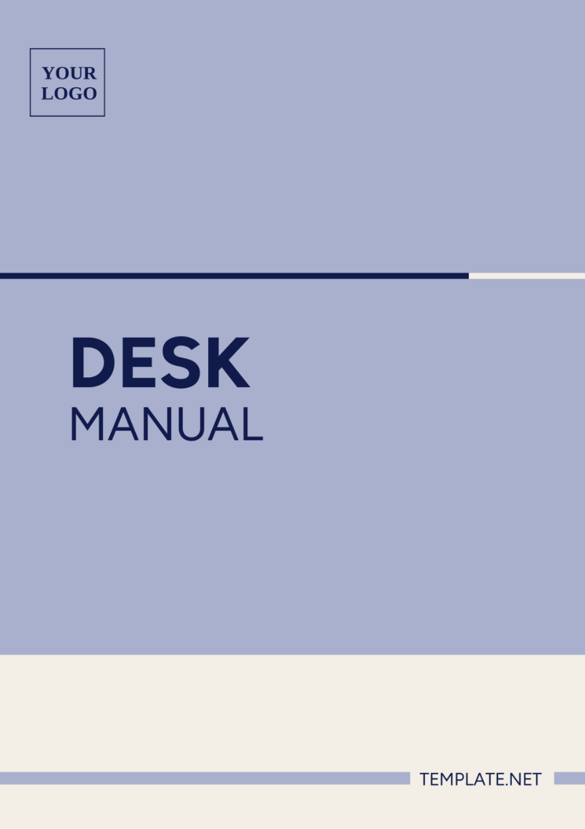 Desk Manual Template