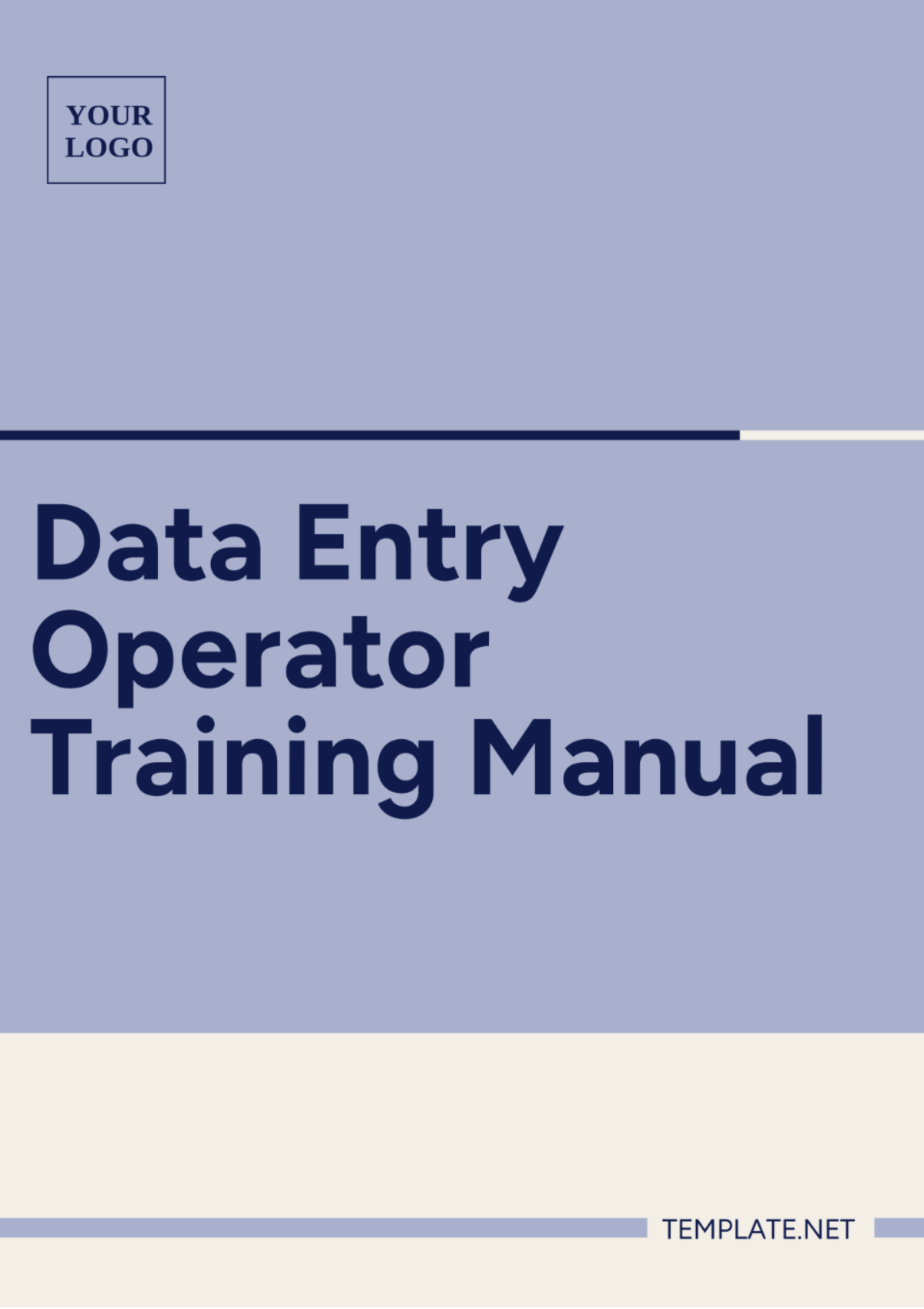 Data Entry Operator Training Manual Template