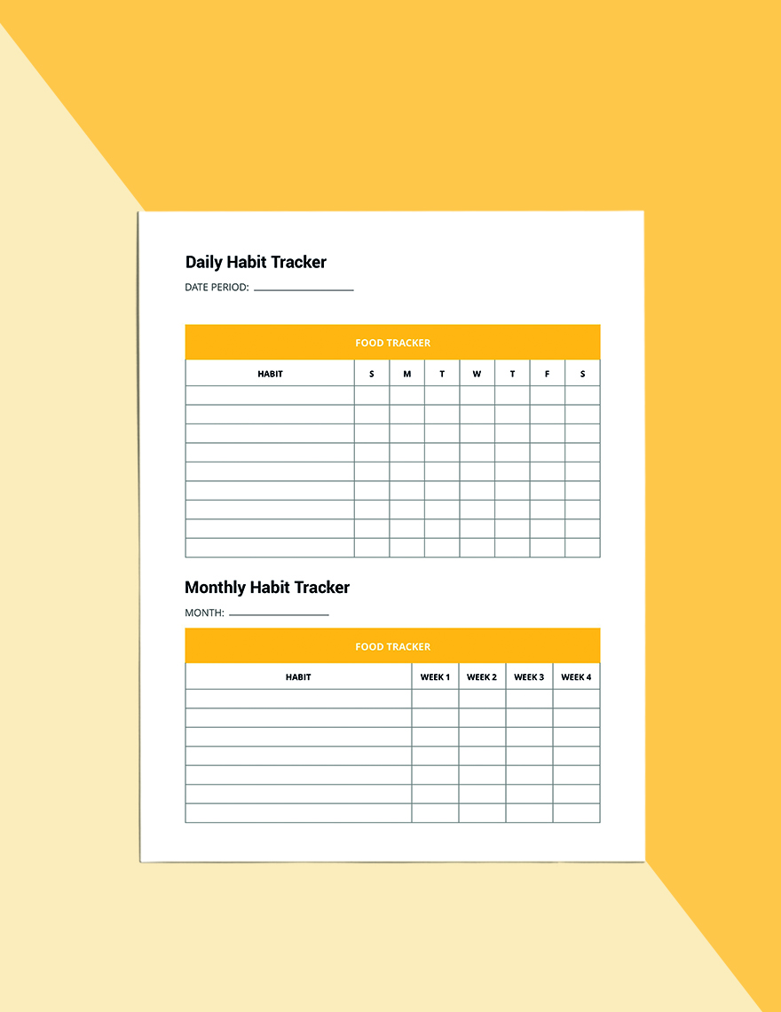 Monthly Diet Planner Template Format