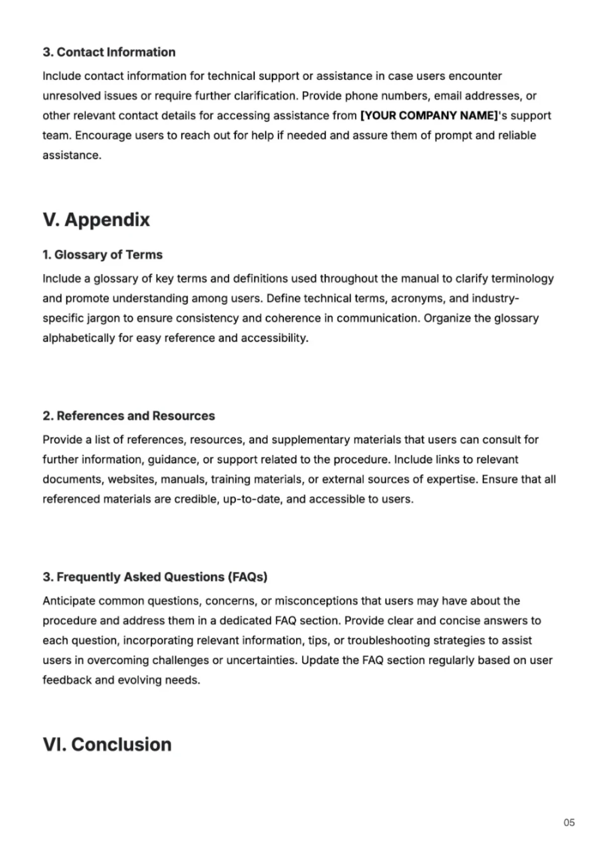 Free Step by Step Manual Template to Edit Online