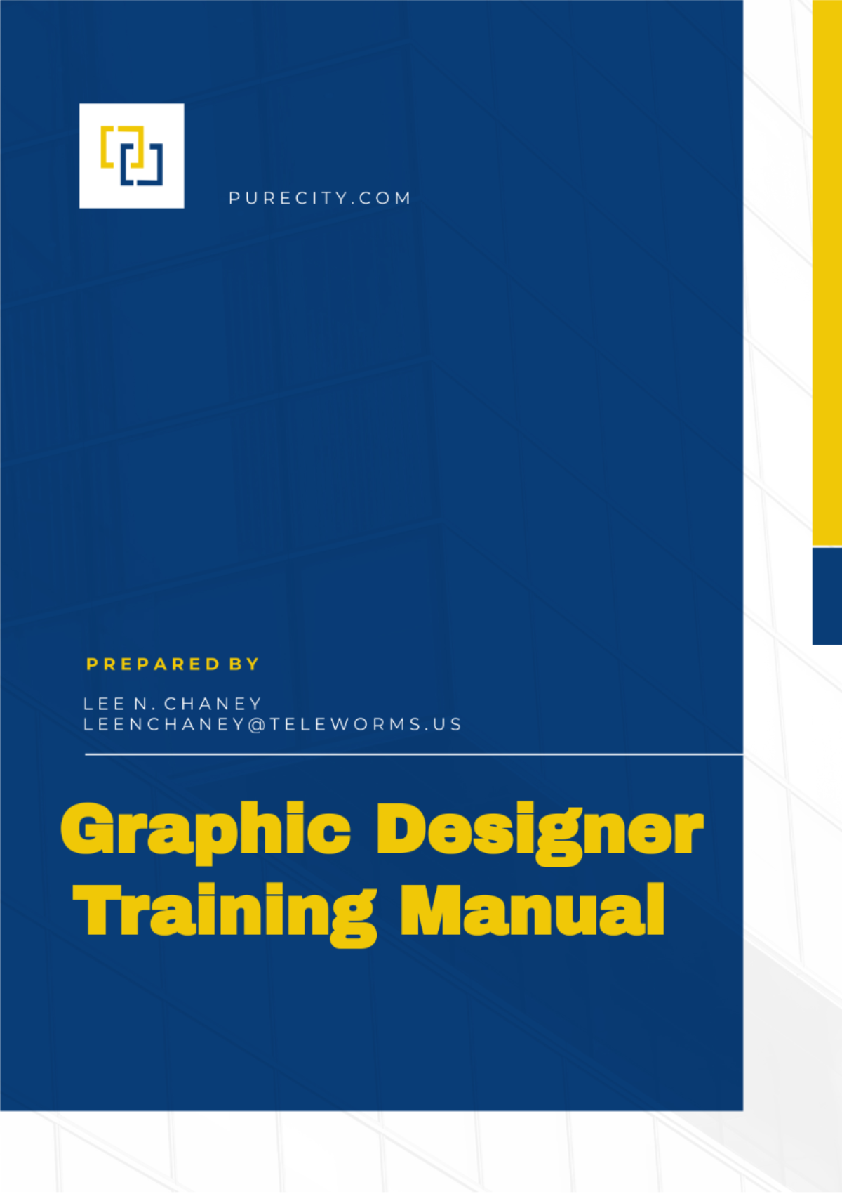 Graphic Designer Training Manual Template