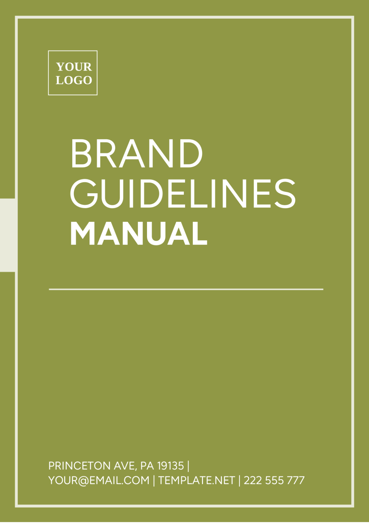 Brand Guidelines Manual Template