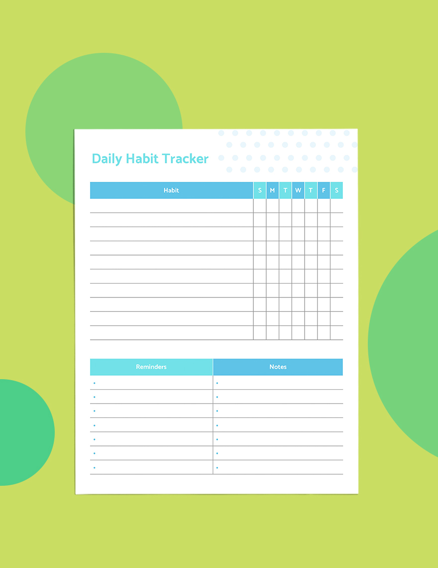 Daily Diet Planner Template
