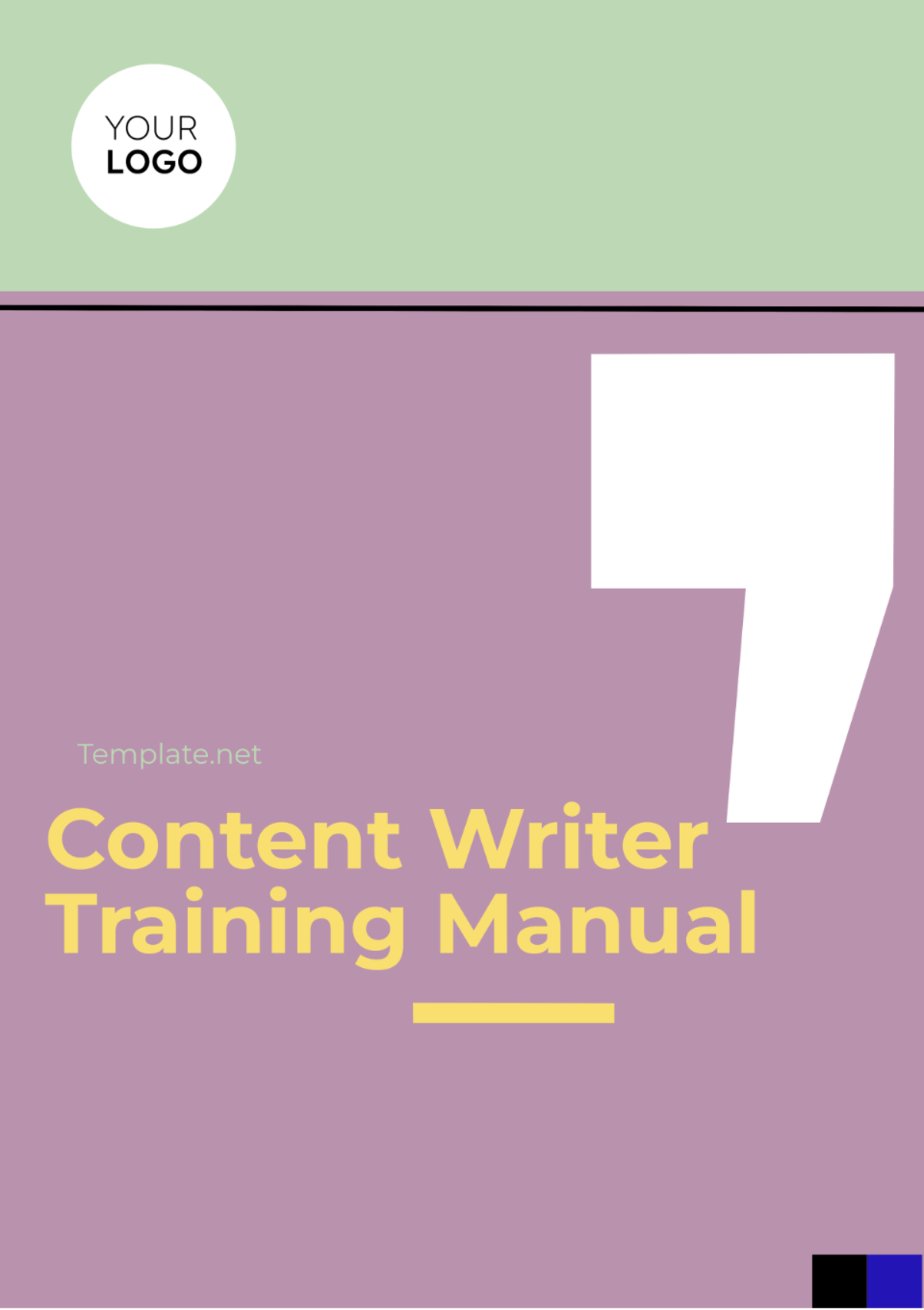 Content Writer Training Manual Templates