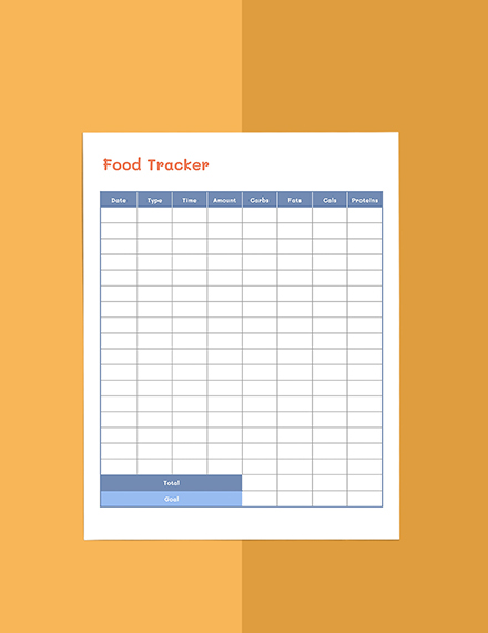 Printable diet planner template Download