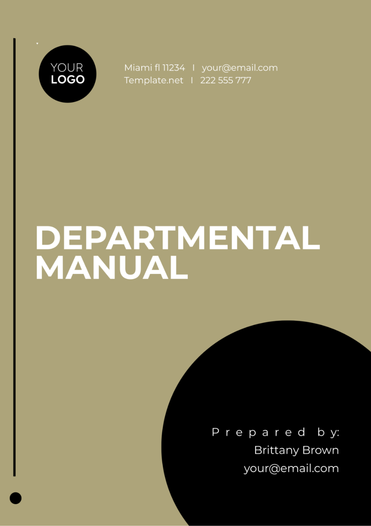 Departmental Manual Template