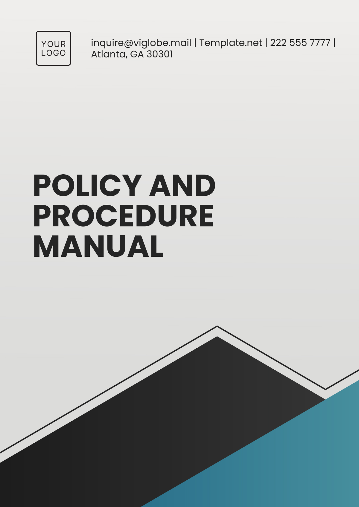 Policy and Procedure Manual Template - Edit Online & Download