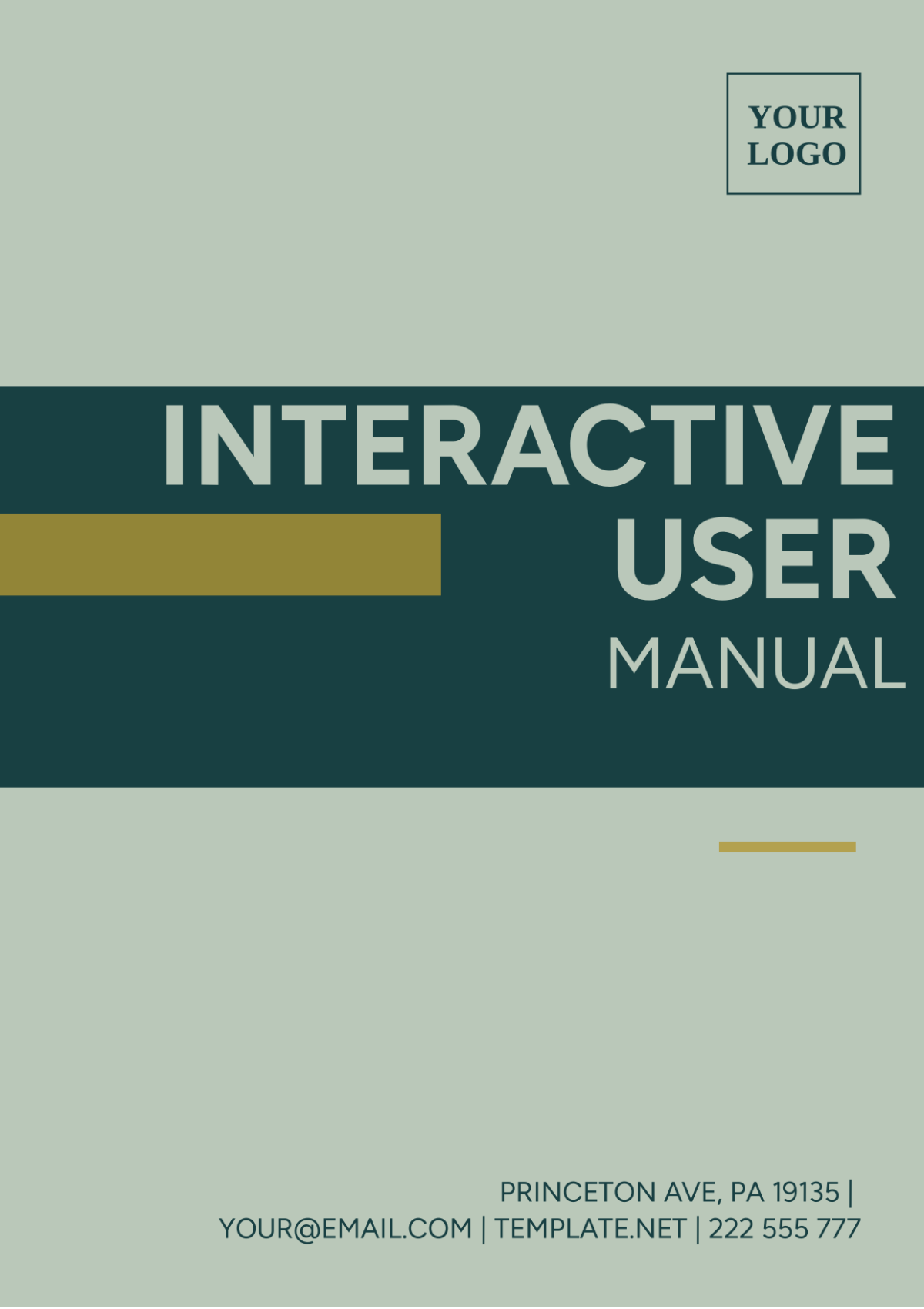 Interactive User Manual Template