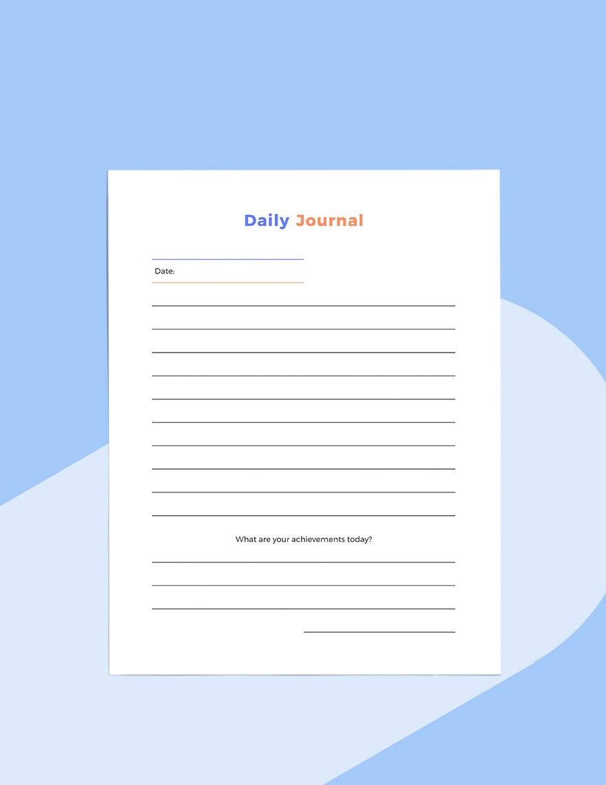 Daily Digital Planner Template
