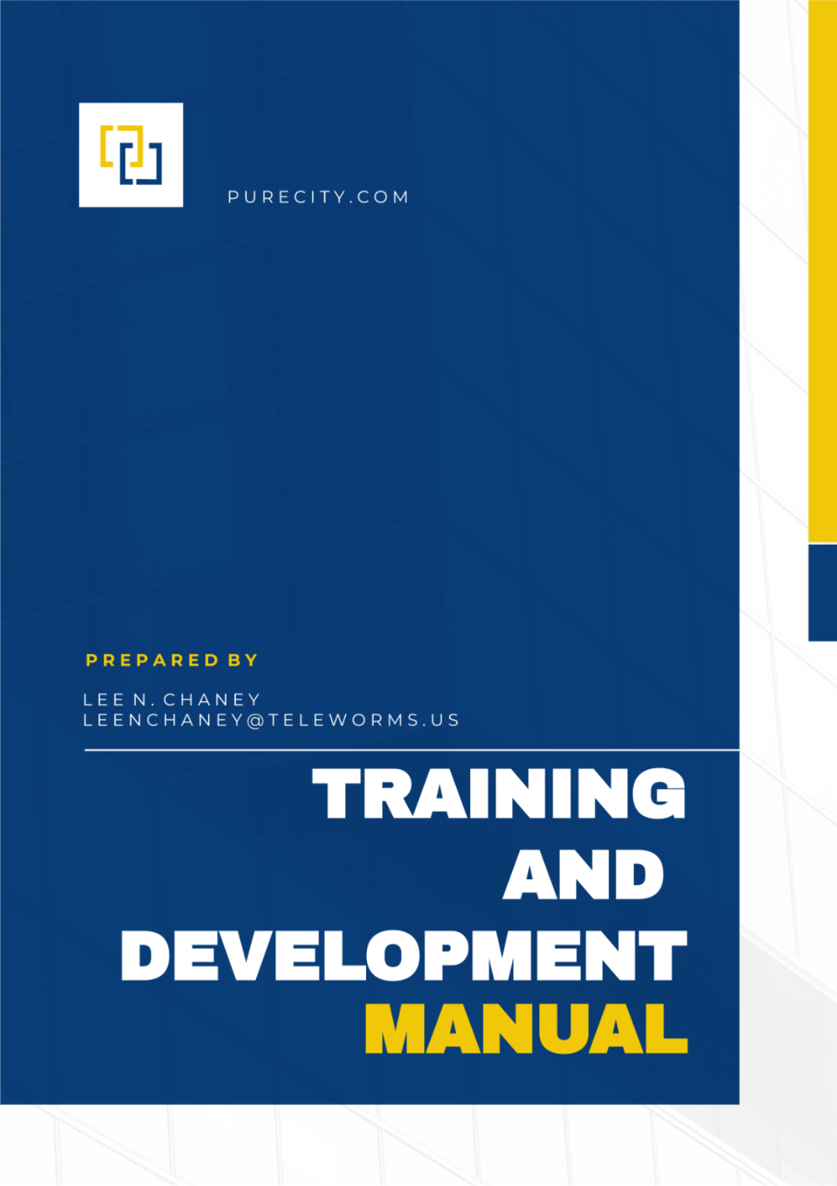 Training and Development Manual Template