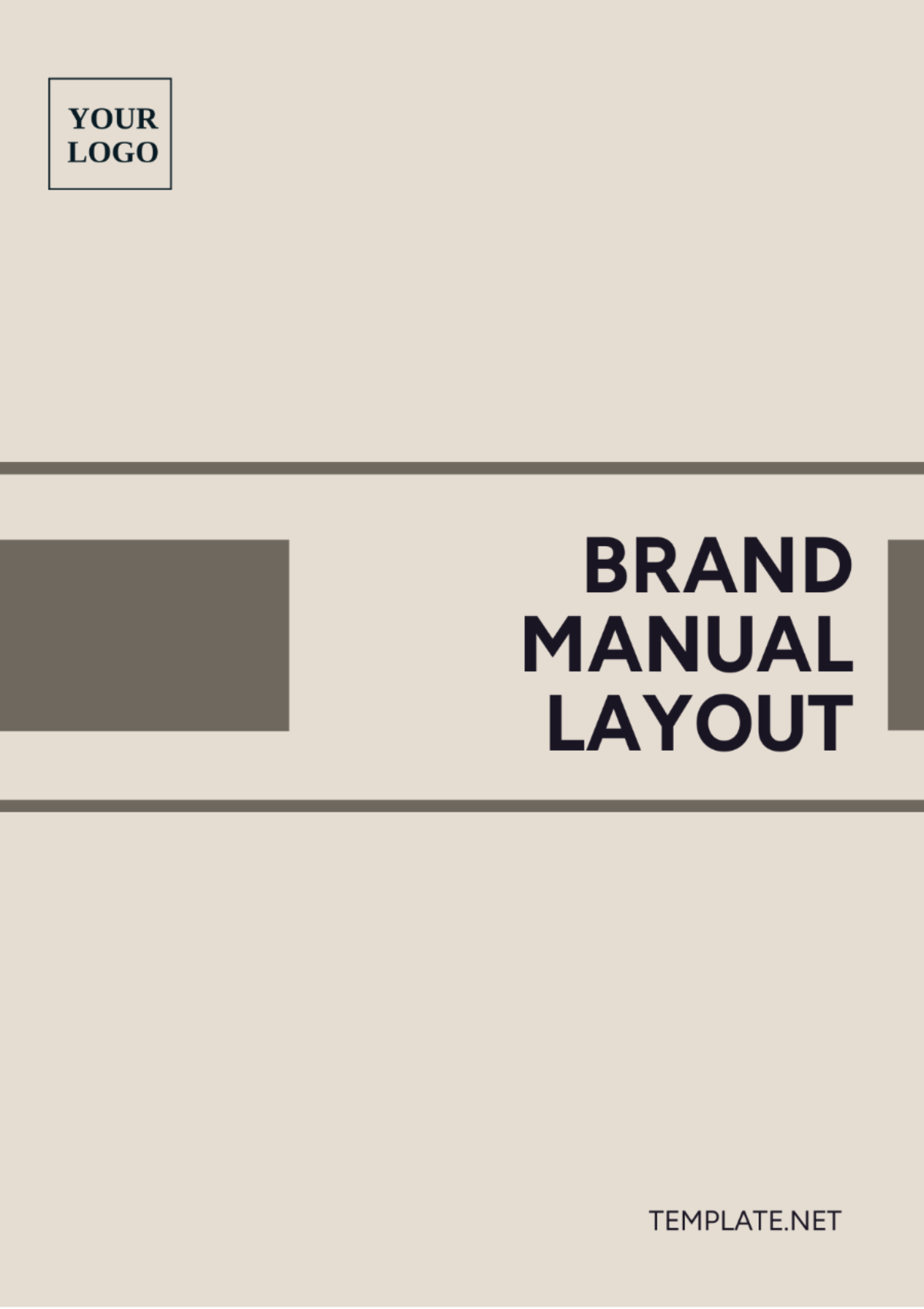 Brand Manual Layout Template