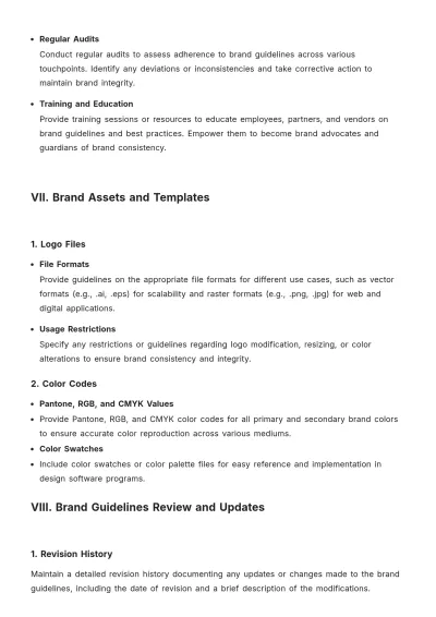 Free Brand Manual Layout Template to Edit Online