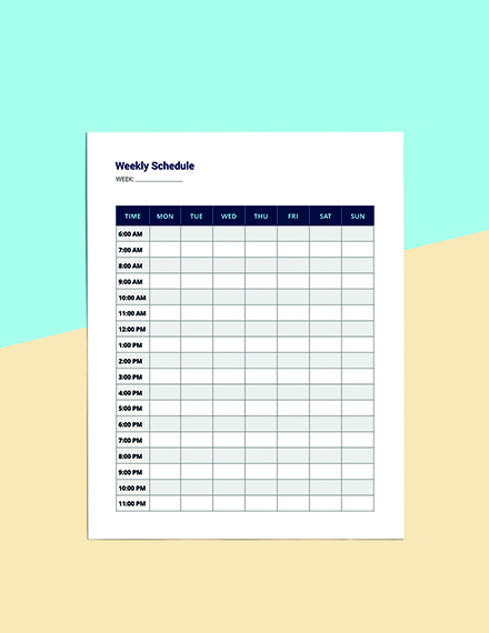 Hourly Digital Planner Template Format