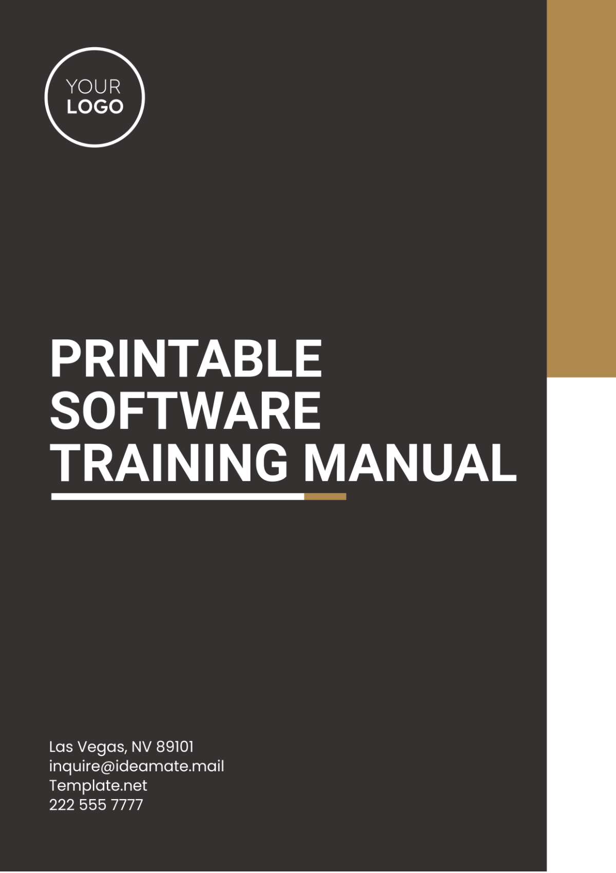 Printable Software Training Manual Template - Edit Online & Download