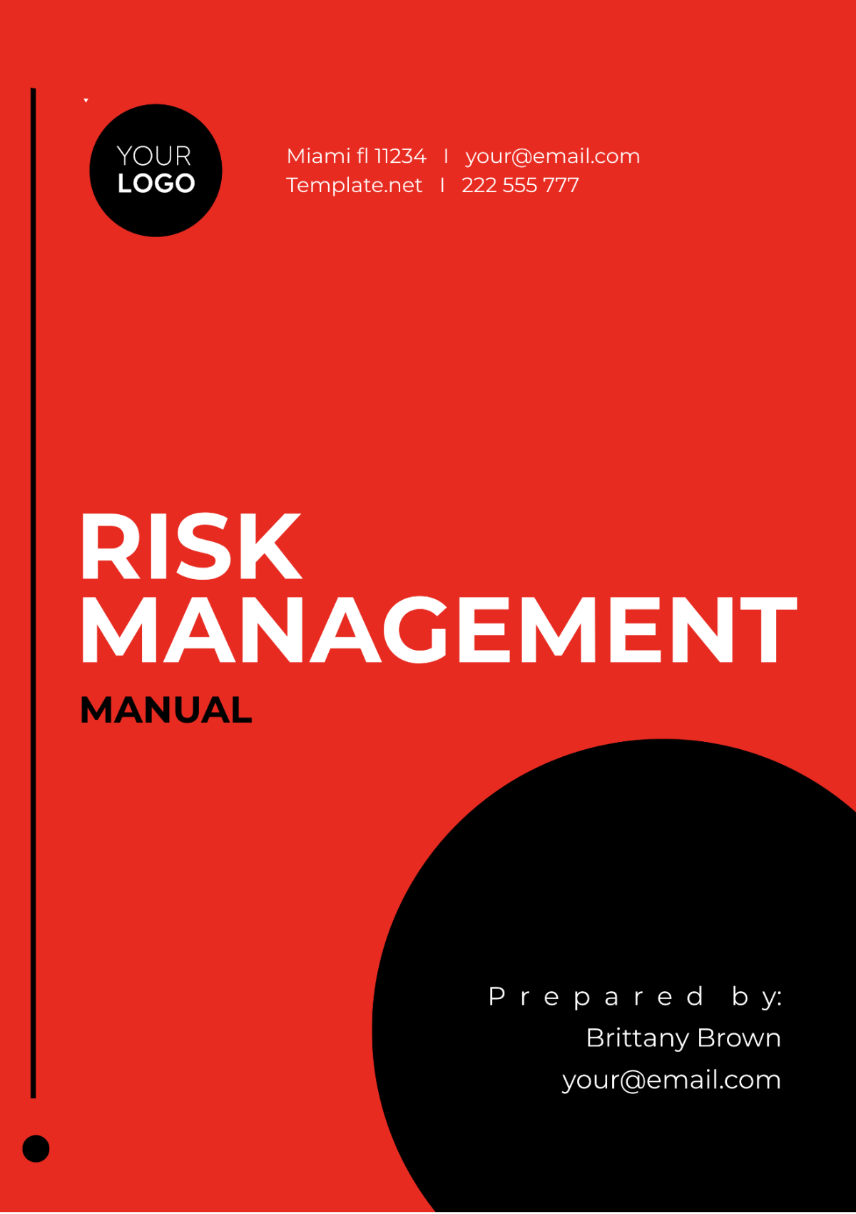 Risk Management Manual Template