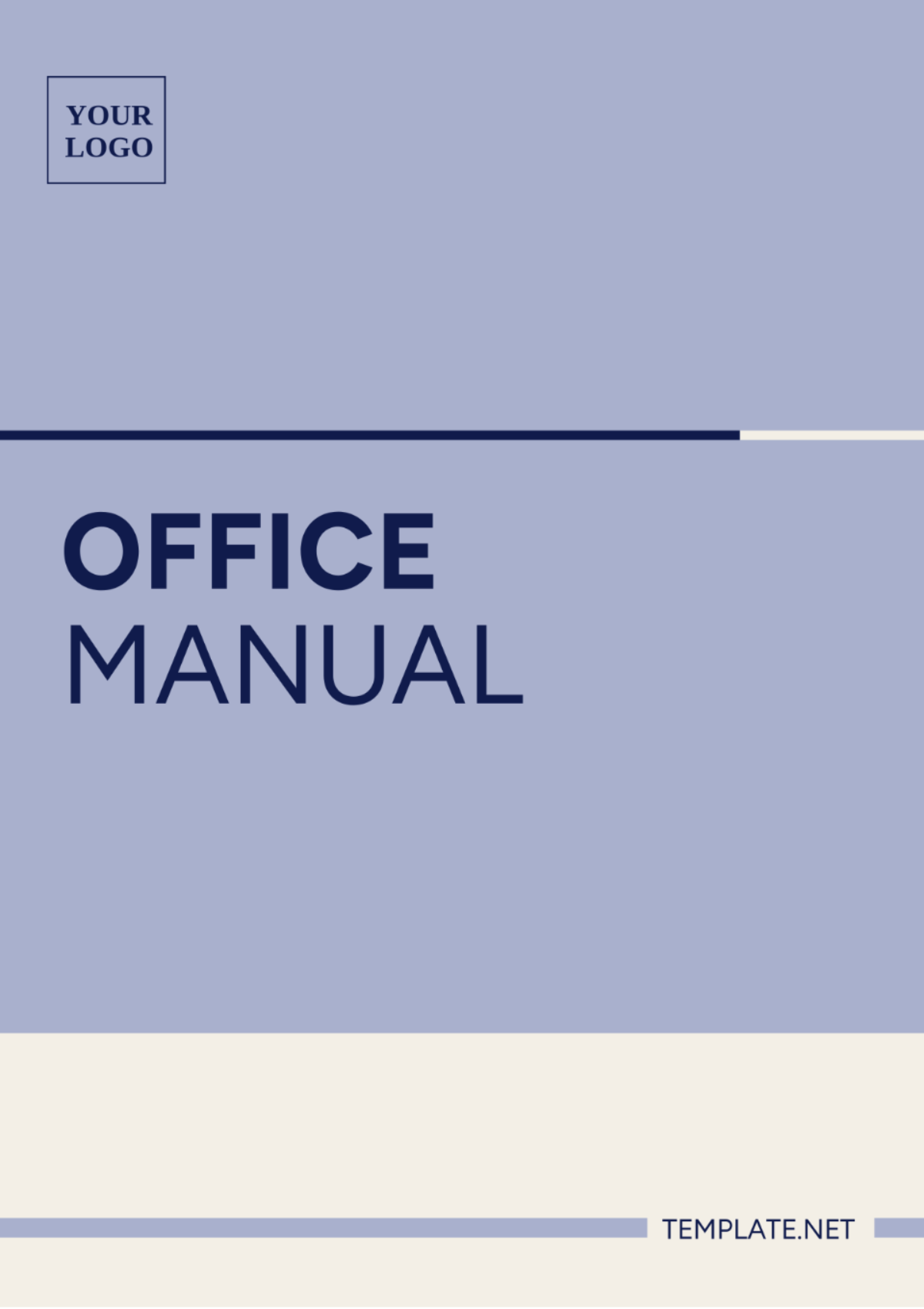 Free Office Manual Template