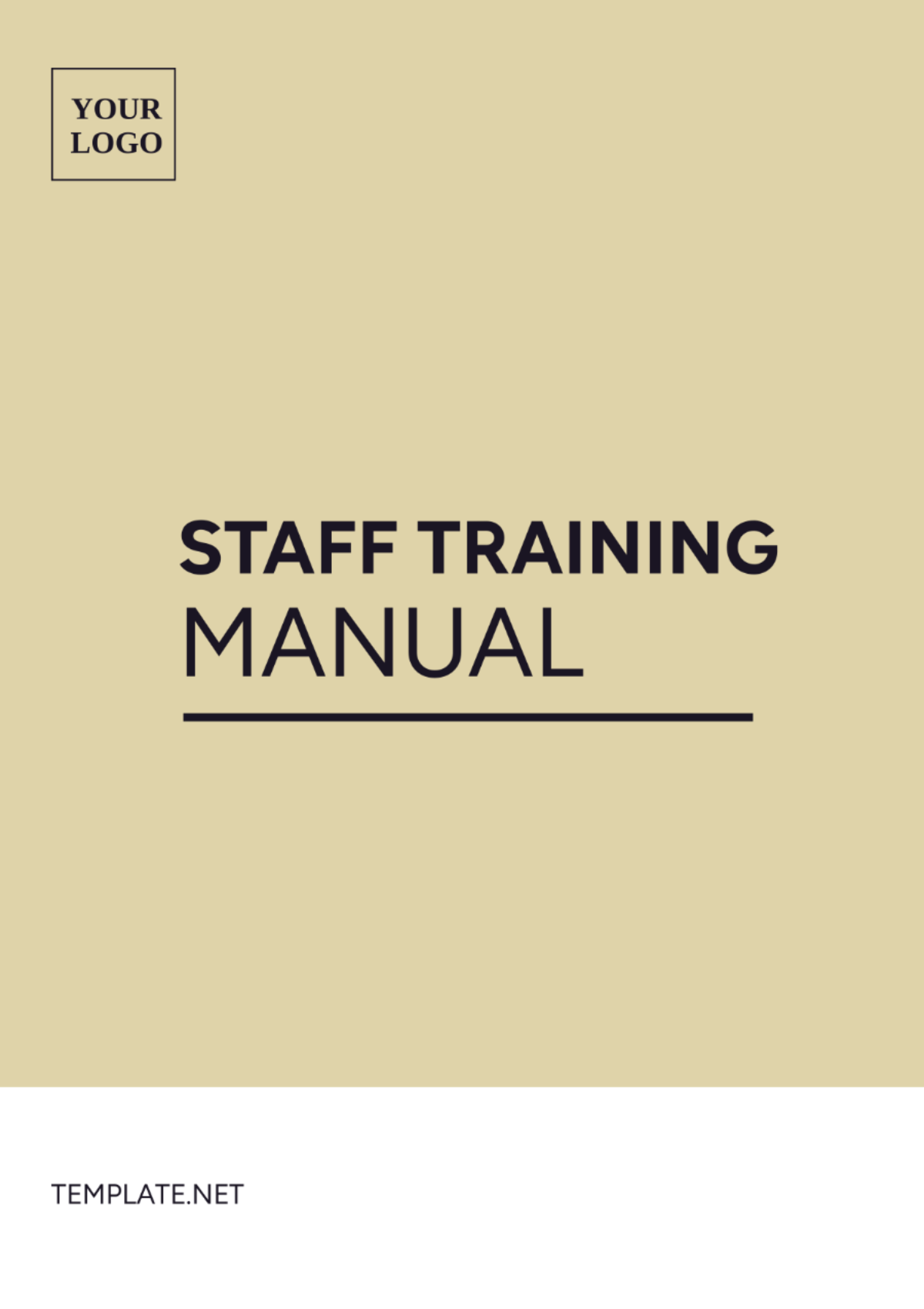Free Staff Training Manual Template