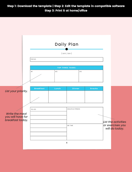 Minimalist Digital Planner Editable