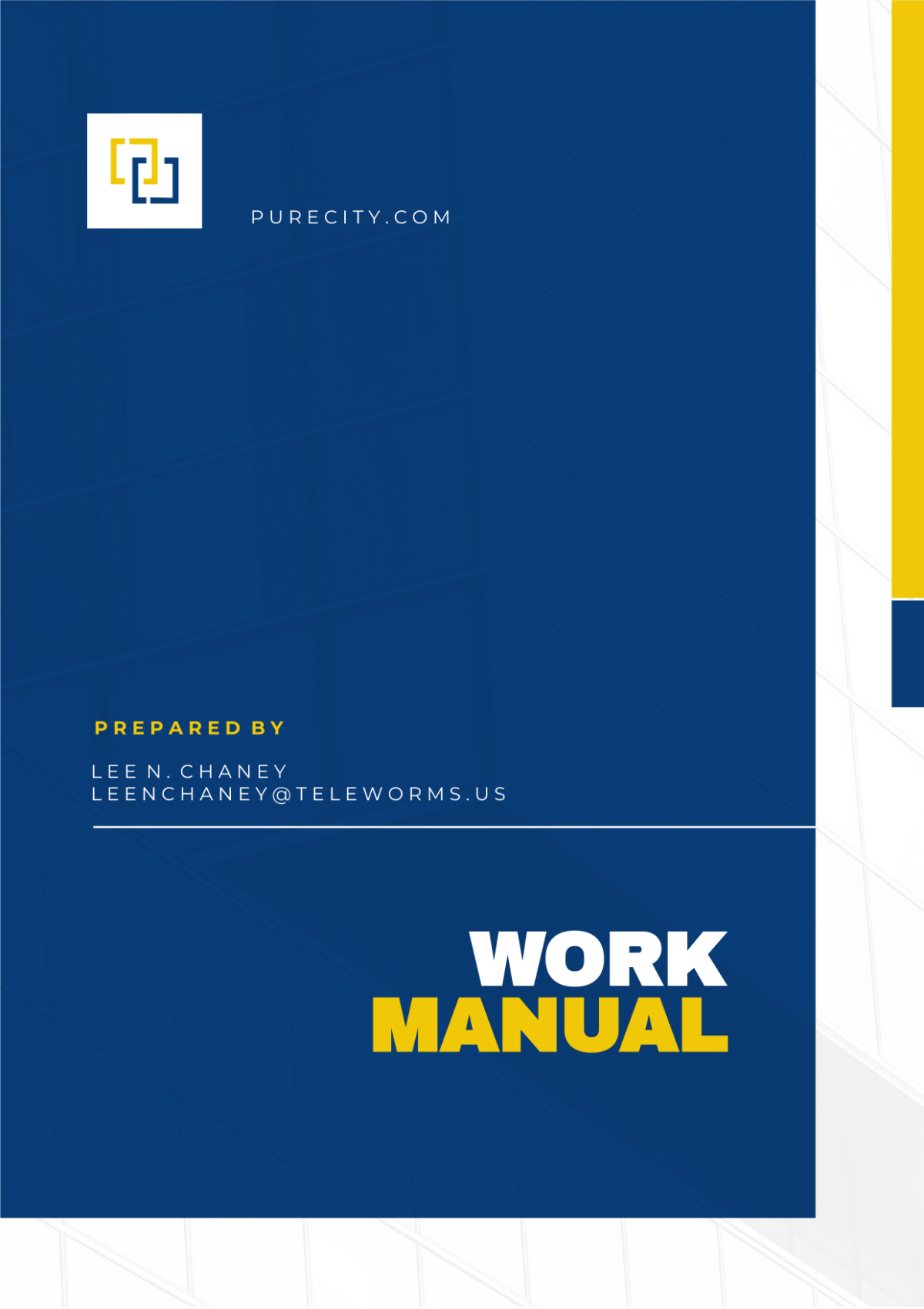 Free Work Manual Template