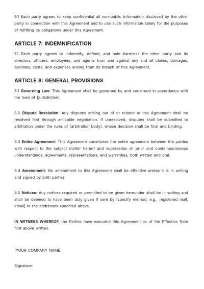 Free Nursing Home Sponsorship Agreement Template to Edit Online