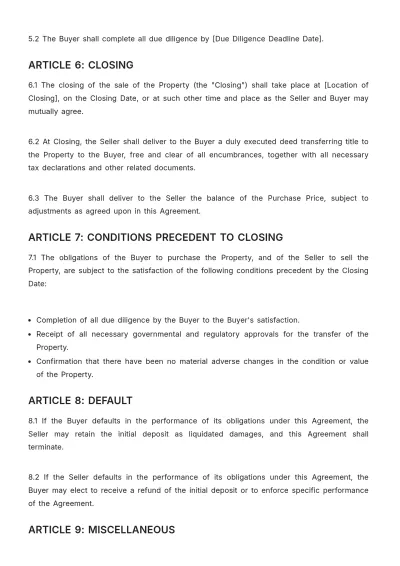 Free Nursing Home Sales Agreement Template to Edit Online