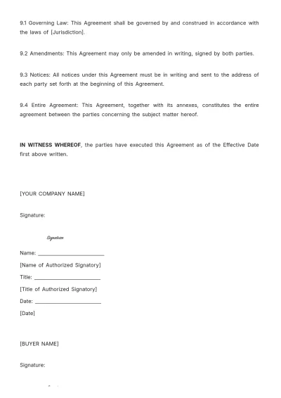 Free Nursing Home Sales Agreement Template to Edit Online
