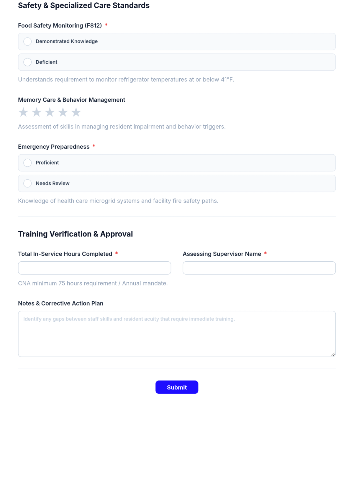Free Nursing Home Skills Assessment Checklist Template & AI Maker Free Nursing Home Skills Assessment Checklist Template & AI Maker