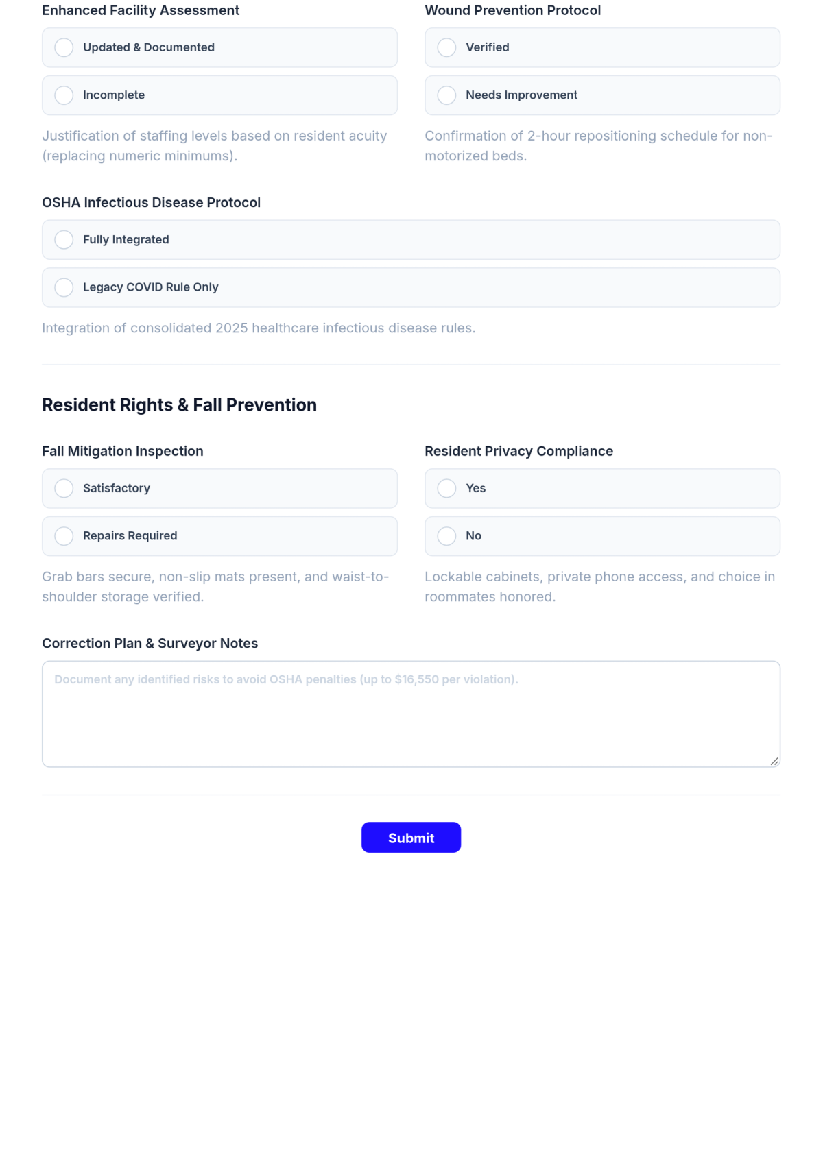 Free Nursing Home Safety Protocol Checklist Template & AI Maker