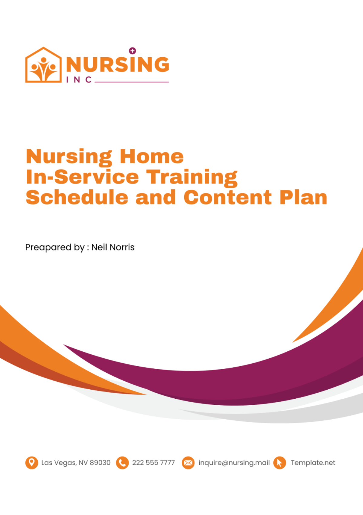 Nursing Home In-Service Training Schedule and Content Plan Template - Edit Online & Download