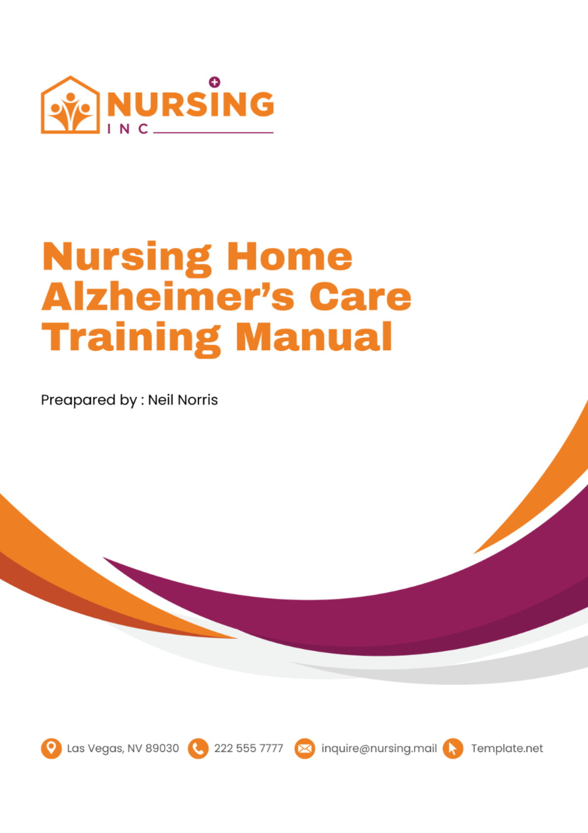 Free Nursing Home Alzheimer’s Care Training Manual Template