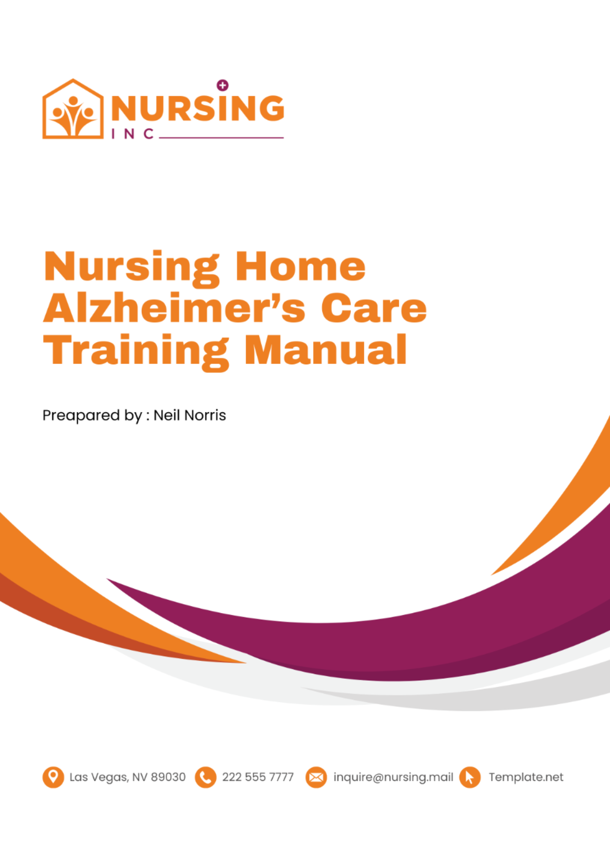 Nursing Home Alzheimer’s Care Training Manual Template - Edit Online & Download