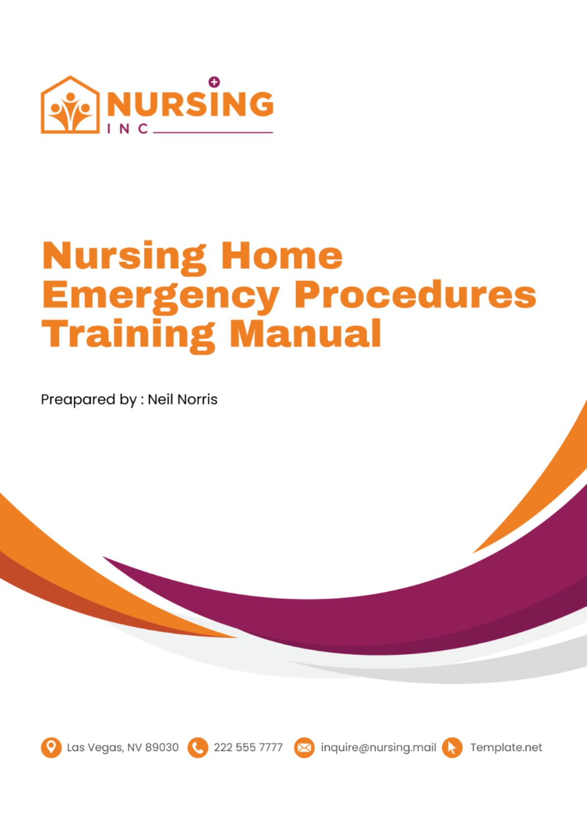 Nursing Home Emergency Procedures Training Manual Template