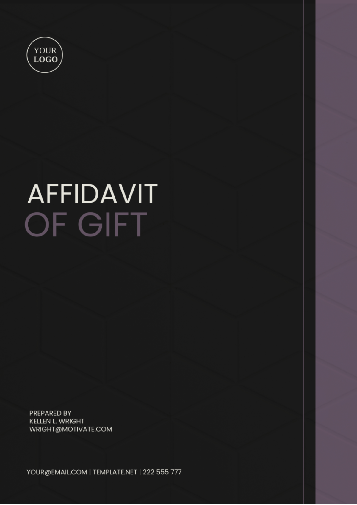 Free Texas Affidavit of Gift Template