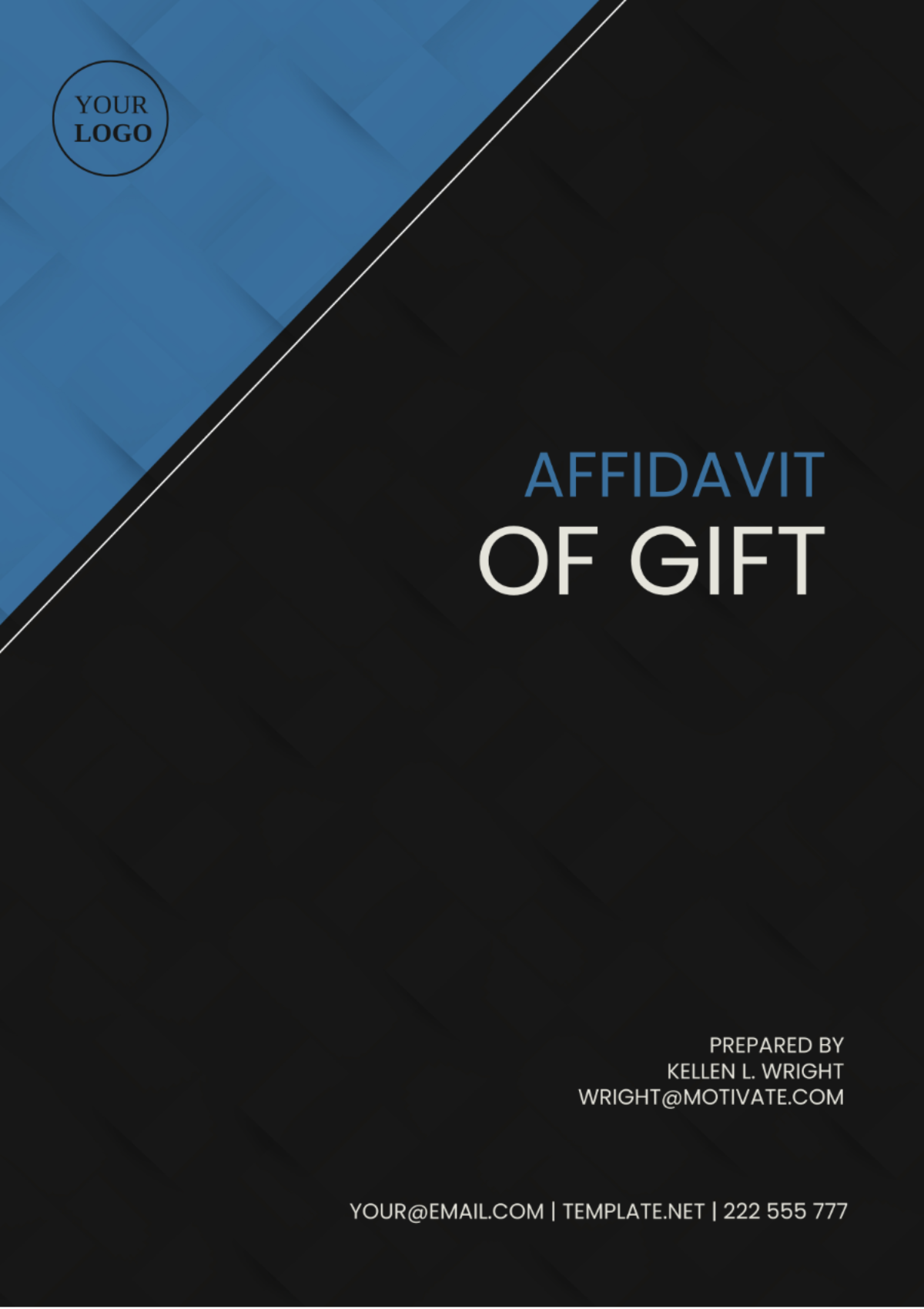 Utah Affidavit of Gift Template - Edit Online & Download