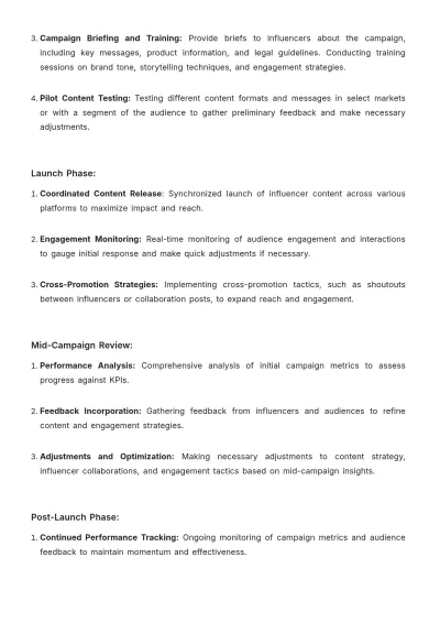 Free Integrated Influencer Campaign Advertising Strategy Template to Edit Online