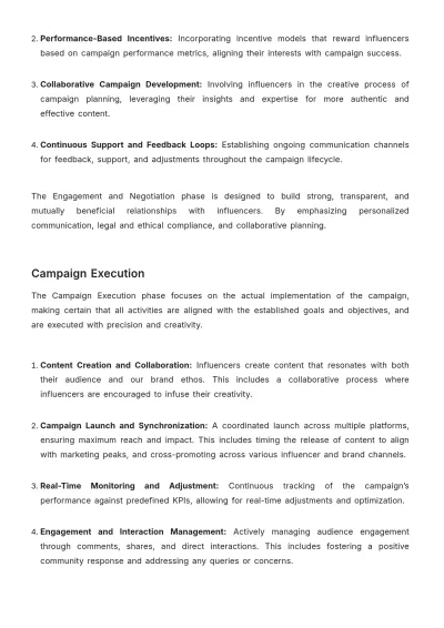 Free Full Cycle Influencer Management Advertising Blueprint Template to Edit Online
